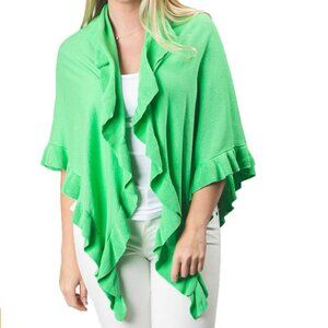 *NWT* Hepburn Triangle Ruffle Wrap Shawl